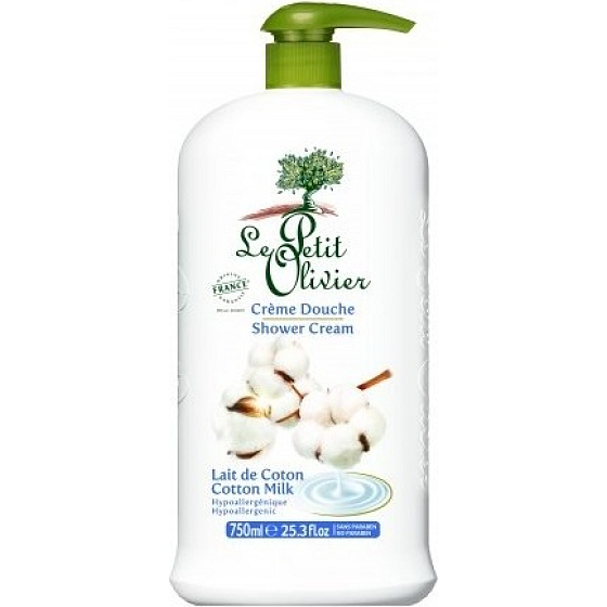 Le Petit Olivier Bavlníkové mléko sprchový krém 750 ml