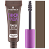Essence Thick & Wow! řasenka na obočí s vlákny 02 Ash Brown 6 ml