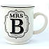 Albi Plecháček keramický s nápisem Mrs B 320 ml