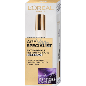 Loreal Paris Age Specialist krem pod oczy przeciw zmarszczkom dla 55+ skóra 15 ml