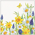 Papírové ubrousky 3 vrstvé 33 x 33 cm 20 kusů Narcisy