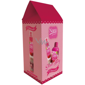 Naní Cheesecake tělová mlha 75 ml + sprchový gel 300 ml, kosmetická sada pro ženy