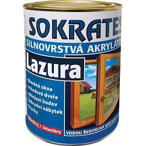 Sokrates Lazura silnovarstvá lazura na dřevo, čirá, 0,7 kg