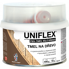 Uniflex PES-TMEL drewno, tmel na dřevo, biały, 500 g