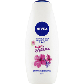 Nivea Care & Relax żel pod prysznic i piana do kąpieli, 750 ml
