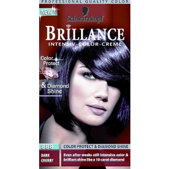 Schwarzkopf Brillance Color Creme barva na vlasy 888 tmavá třešeň 50 ml
