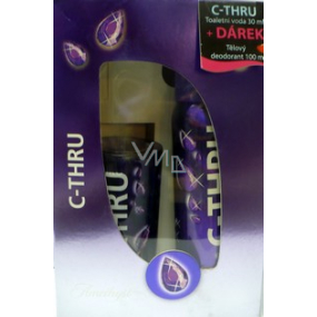 C-Thru Amethyst toaletní voda 30 ml + deodorant sprej 100 ml, pro ženy dárková sada