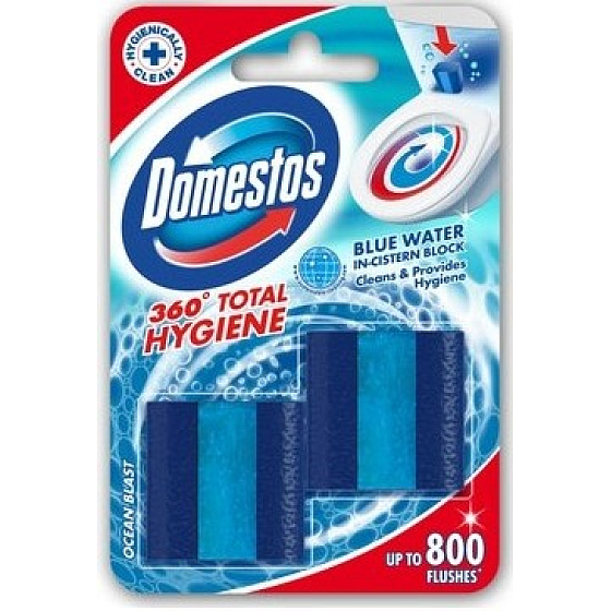 Domestos 360 Total Hygiene Ocean cisternový Wc blok 2 x 50 g