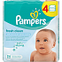 Pampers Fresh Clean vlhčené ubrousky pro děti 4 x 64 kusů