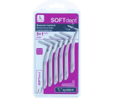 Soft Dent meszkowe szczoteczki zgięte L 0,7 mm 6 sztuk