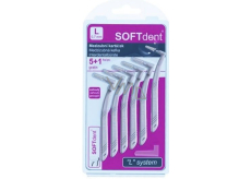 Soft Dent meszkowe szczoteczki zgięte L 0,7 mm 6 sztuk