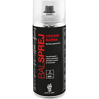 BALSPREJ górna uniwersalna farba akrylowa w sprayu, RAL 9010 biały mat, 400 ml
