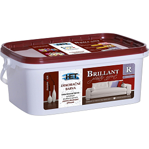 Het Brillant R wypełniony trocinami struktura według wałka, dekoracyjna dyspersyjna farba wewnętrzna, 5 kg