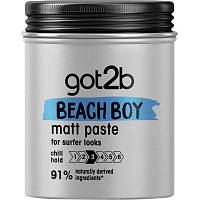 got2b Beach Boy matująca pasta do włosów, średnie utrwalenie, 100 ml