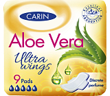 Carin Ultra Wings Aloe Vera wkładki z skrzydełkami, 9 sztuk