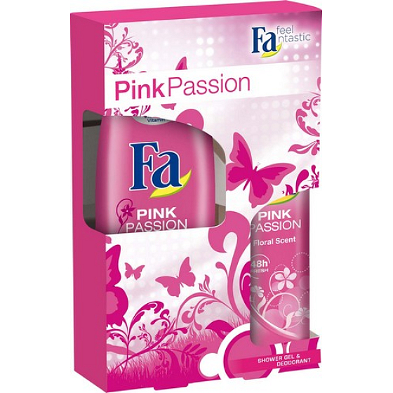 Fa Pink Passion sprchový gel 250 ml + deodorant sprej 150 ml, kosmetická sada
