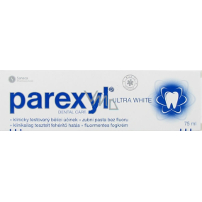 Parexyl Ultra White bez fluoru zubní pasta s bělicím účinkem 75 ml