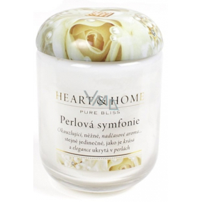 Heart & Home Perlová symfonie Sojová vonná svíčka střední hoří až 30 hodin 110 g Heart & Home Perlová symfonie Sojová vonná svíčka střední hoří až 30 hodin 110 g