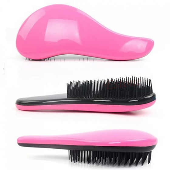 Dtangler Detangling Brush Kartáč pro snadné rozčesání vlasů 18,5 cm růžový