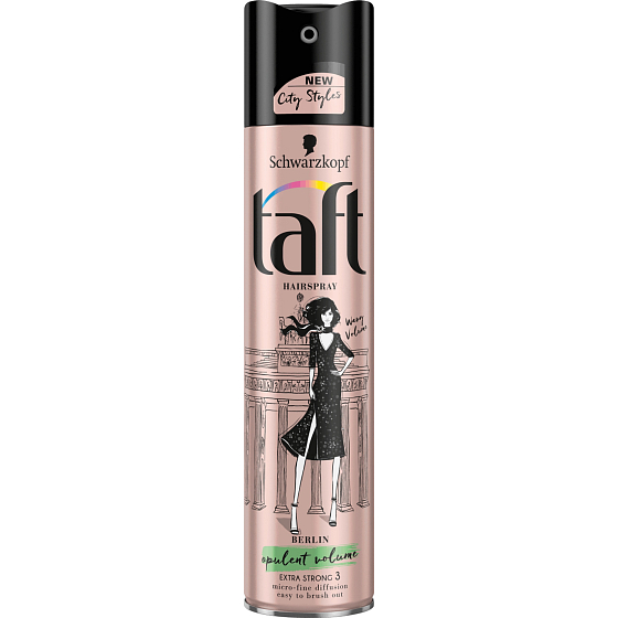 Taft City Styles Berlin Wavy Volume Opulent Volume extra silná fixace 3 lak na vlasy 250 ml