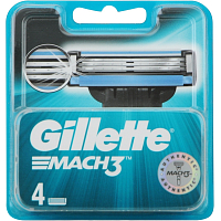 Gillette Mach3, wkłady wymienne, opakowanie 4 sztuki