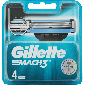 Gillette Mach3, wkłady wymienne, opakowanie 4 sztuki