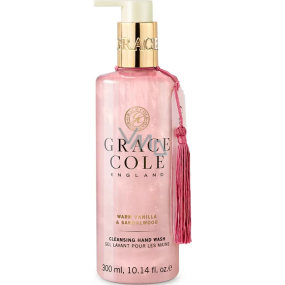 Grace Cole Warm Vanilla & Santalwood - Teplá vanilka a santalové dřevo čisticí tekuté mýdlo na ruce dávkovač 300 ml Grace Cole Warm Vanilla & Santalwood - Teplá vanilka a santalové dřevo čisticí tekuté mýdlo na ruce dávkovač 300 ml