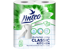 Linteo Classic 2-warstwowe ręczniki papierowe do kuchni, 2× 9,3 m, 2 rolki