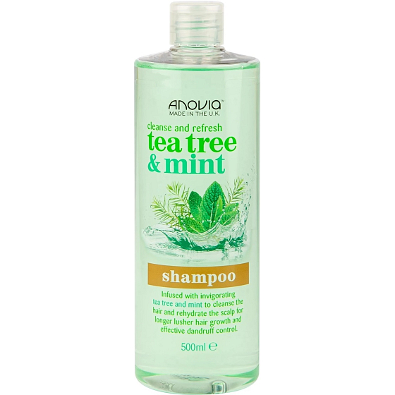 Anovia Tea Tree & Mint šampon na vlasy s čajovníkem a mátou 500 ml
