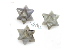 Labradorit merkaba hmatka z kamienia naturalnego 13 mm, kamień transformacji