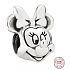 Charm Srebrna 925 Disney Minnie portret, koralik na bransoletkę