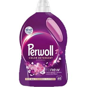 Perwoll żel do prania Mega Renew Blossom 60 prań, 3000 ml