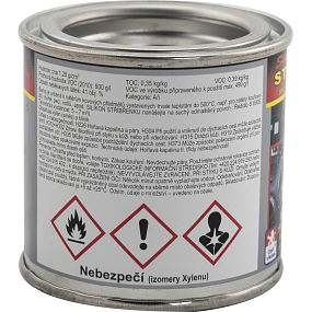 Biopol Paints Silikonowa sreberka, żaroodporna do 500 °C, 80 g