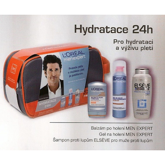 Loreal Paris Men Expert Hydratace 24h taška - pro hydrataci a výživu pleti, kosmetická sada