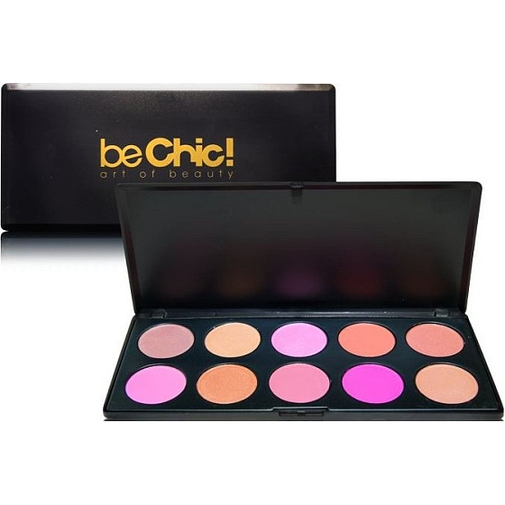 Be Chic! Charming Blush kosmetická paleta 10 tvářenek
