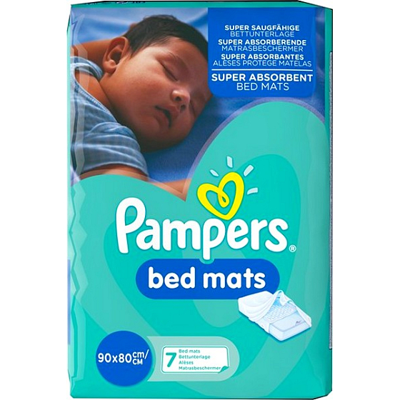Pampers Bed Mats podložky na ochranu matrace 90 x 80 cm 7 kusů