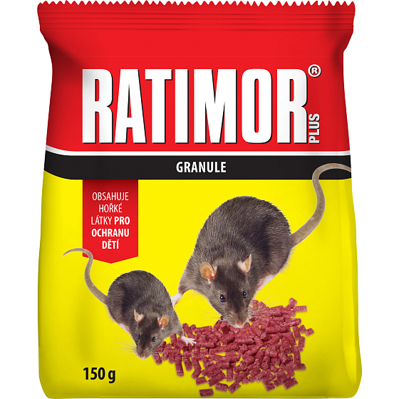 Ratimor Plus Bromadiolon przynęta na gryzonie, worek, 150 g