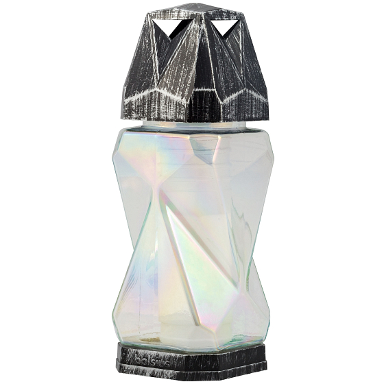 Bolsius Lampa skleněná velká 7D hranatá 32 cm 80 hodin