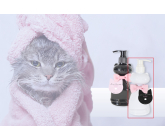 NeoCos Kočka bílá jemné tekuté mýdlo s vůní vanilky dávkovač 240 ml