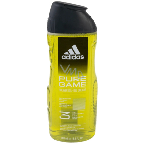 Adidas Pure Game 3v1 sprchový gel na tělo, tvář a vlasy pro muže 400 ml