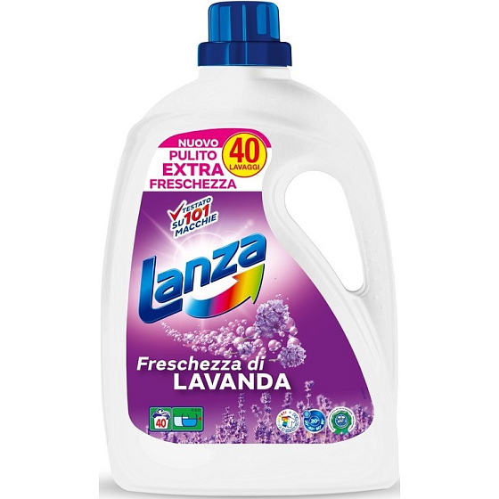 Lanza Freschezza di Lavanda - Svěží levandule gel tekutý prací prostředek na bílé a stálobarevné prádlo 40 dávek 2 l