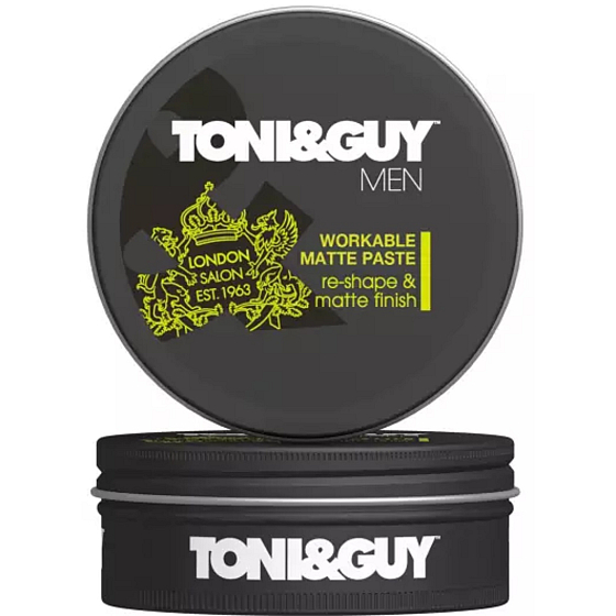 Toni&Guy Men Workable Matte Paste pasta na vlasy se zmatňujícím efektem 75 ml