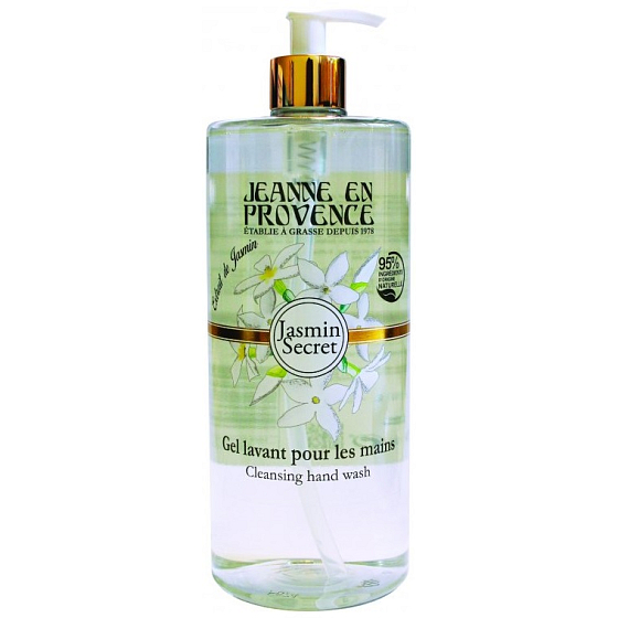 Jeanne en Provence Tajemství jaśminu płynne mydło do rąk dozownik 1000 ml