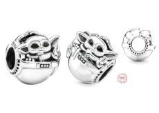 Charm Srebrny 925 Marvel Star Wars Grogu, koralik na bransoletkę