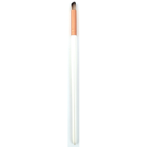Kosmetický štětec na oční stíny kulatý zkosený Rosegold 16,5 cm