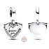 Zawieszka ze srebra próby 925 Serce psa I Woof You 2w1, charms do bransoletki dla pupila
