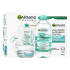 Garnier Hyaluronic Aloe woda micelarna + serum do twarzy + maska tkaninowa rewitalizująca, zestaw kosmetyczny dla kobiet