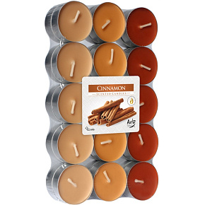 Bispol świece zapachowe herbaciane cynamon, 30 sztuk