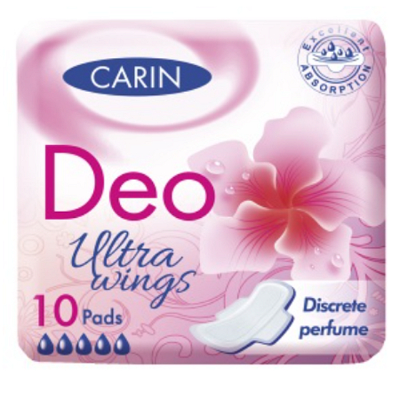 Carine Ultra Wings Deo wkładki intymne 10 sztuk
