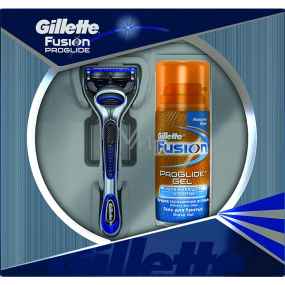 Gillette Fusion ProGlide holicí strojek + gel na holení 75ml, kosmetická sada pro muže